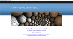 Desktop Screenshot of accoladescopingeducation.com